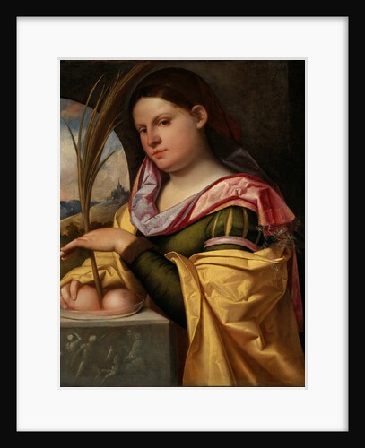 Portrait of a Young Woman as Saint Agatha by Giovanni Busi Cariani